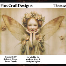 Smiling Floral Fairy, Rose Crown FK2 Decoupage