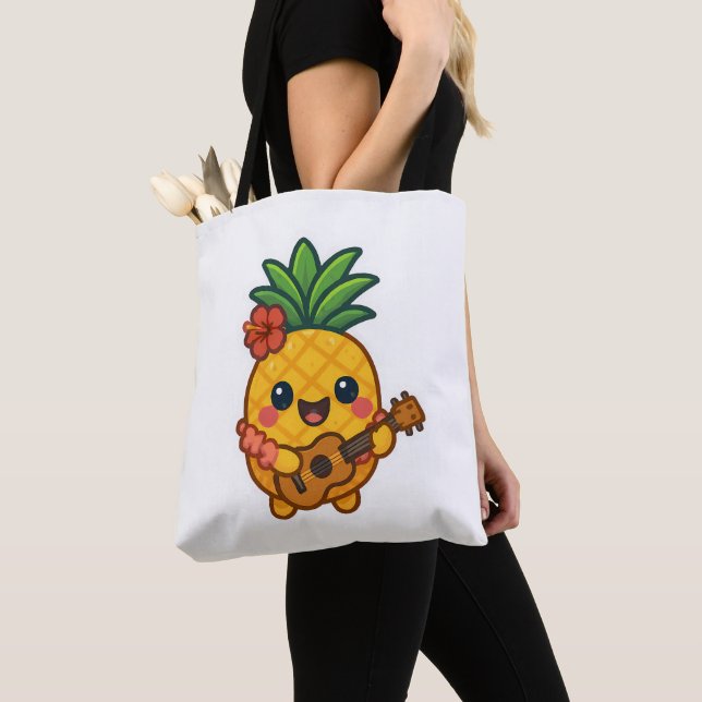 Smiling Kawaii Ananas - tropisch (Von Nahem)