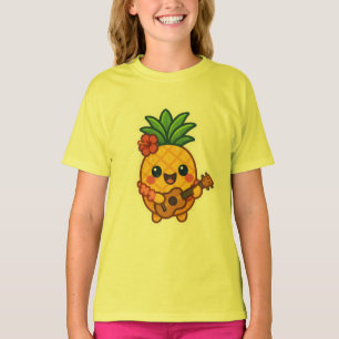 Smiling Kawaii Ananas - tropisch T-Shirt