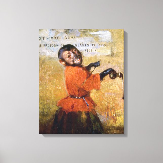 Smiling Monkey Leinwanddruck (Vorderseite)