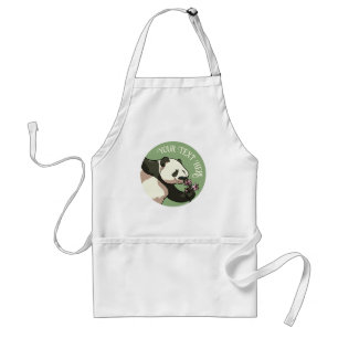 Smiling Panda & Kirschblüten-Design mit individuel Schürze