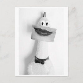Smiling Rubber chicken - Smile  Postkarte
