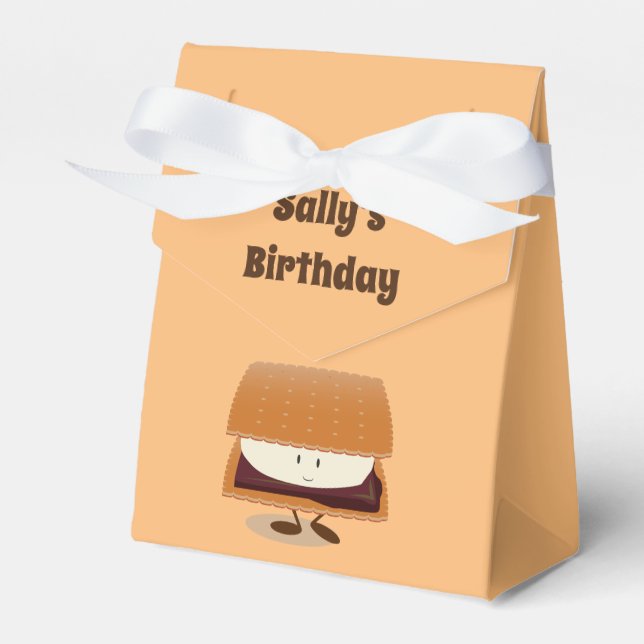 Smiling S'more Gevor Box mit Worten Geschenkschachtel (Vorderseite)