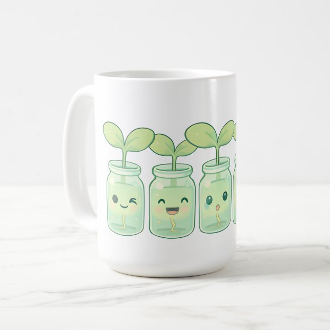 Smiling Sprout Family Kaffeetasse (Vorderseite Links)