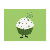 Smiling St. Patrick's Day Cupcake