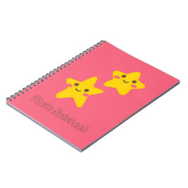Smiling Stars Spiral Photo Notebook Notizblock