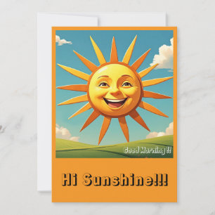 " SMILING SUN " EINLADUNG