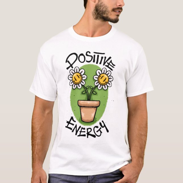 Smiling Sunflower Streetwear T-Shirt (Vorderseite)