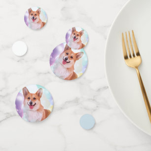 Smiling Welsh Corgi Konfetti