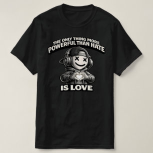 Smiling X-Eyes Streetwear-Ikone - Liebe über Hass T-Shirt