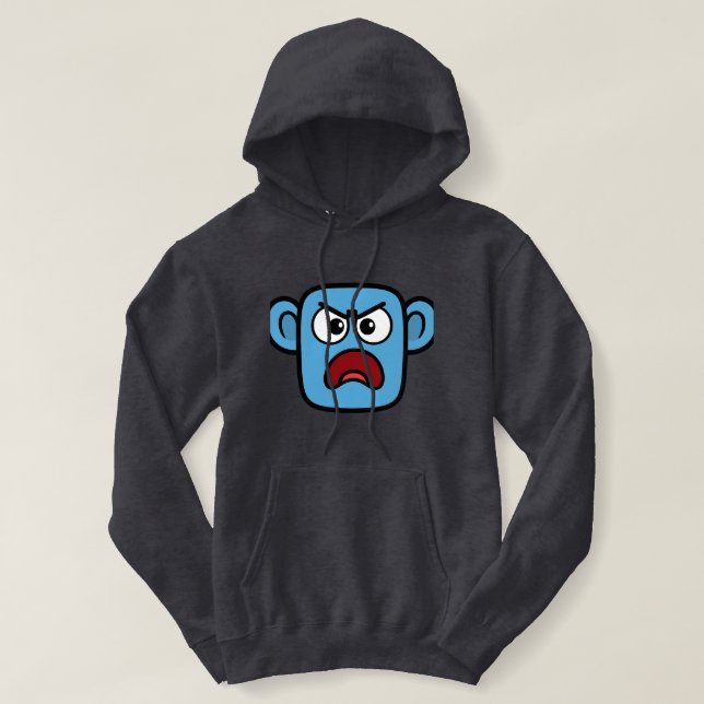 Smilo Angry Face Hoodi Hoodie (Design vorne)
