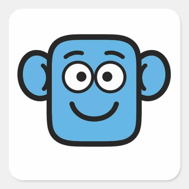 Smilo Happy Face Aufkleber (Vorderseite)