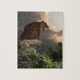 Smilodon Californicus Ausblick Puzzle
