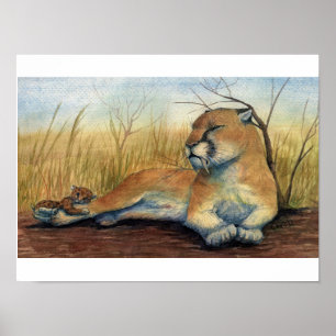 Smilodon Print Poster