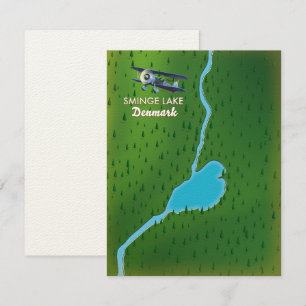 Sminge Lake Dänemark Reise Karte