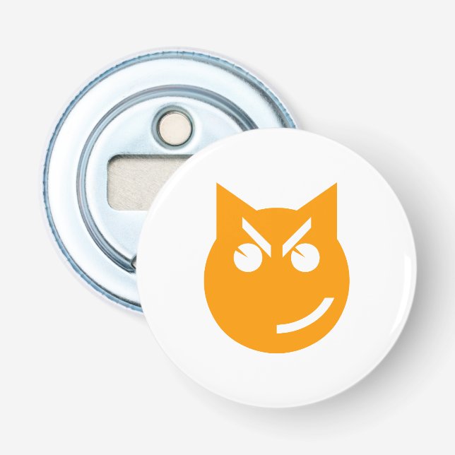 Smirking Emoji Cat Flaschenöffner (Vorderseite)