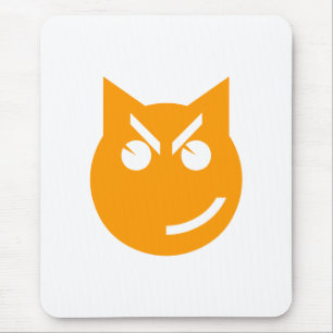 Smirking Emoji Cat Mousepad
