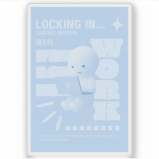 Smiski Poster Aufkleber