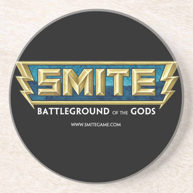 SMITE Logo-Schlachtfeld der Götter Sandstein Untersetzer (Vorne)