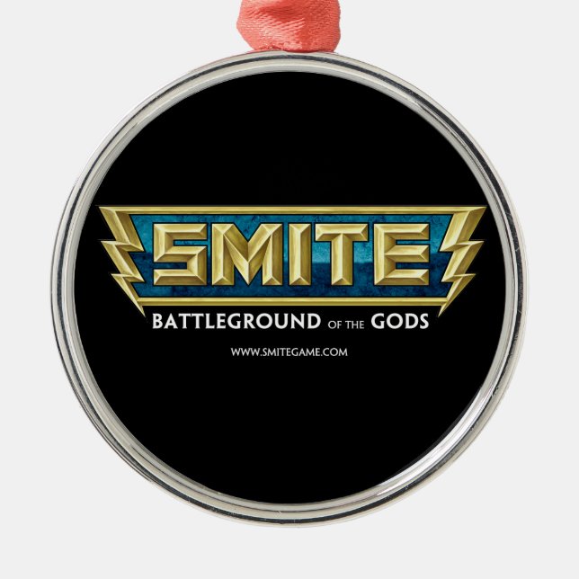 SMITE Logo-Schlachtfeld der Götter Silbernes Ornament (Vorne)