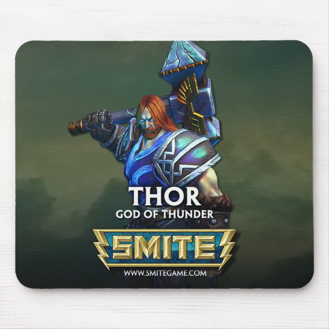 SMITE: Thor, Gott des Donners Mousepad (Vorne)
