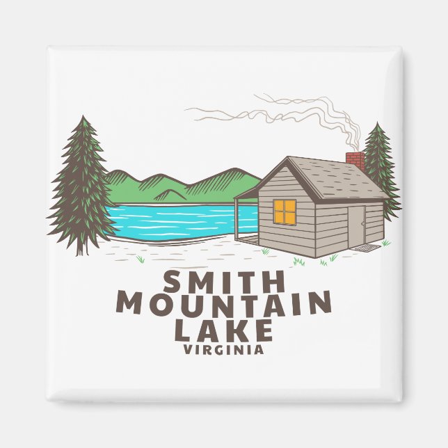 Smith Bergsee Cabin Magnet (Vorne)