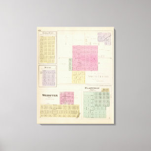 Smith Center, Gould City, Motor, Webster, Kansas Leinwanddruck