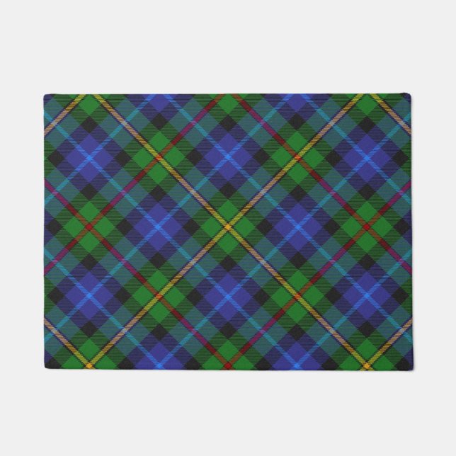 Smith Clan Scottish Tartan Kariertes Muster Fußmatte (Vorderseite)