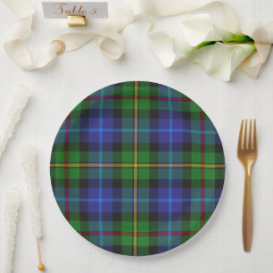 Smith Clan Scottish Tartan Kariertes Muster Pappteller
