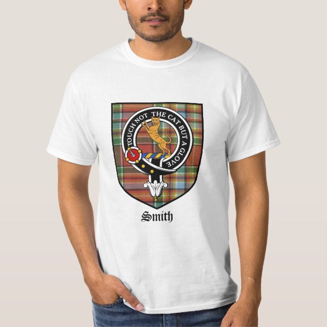 Smith-Clan-Wappen-AbzeichenTartan T-Shirt (Vorderseite)