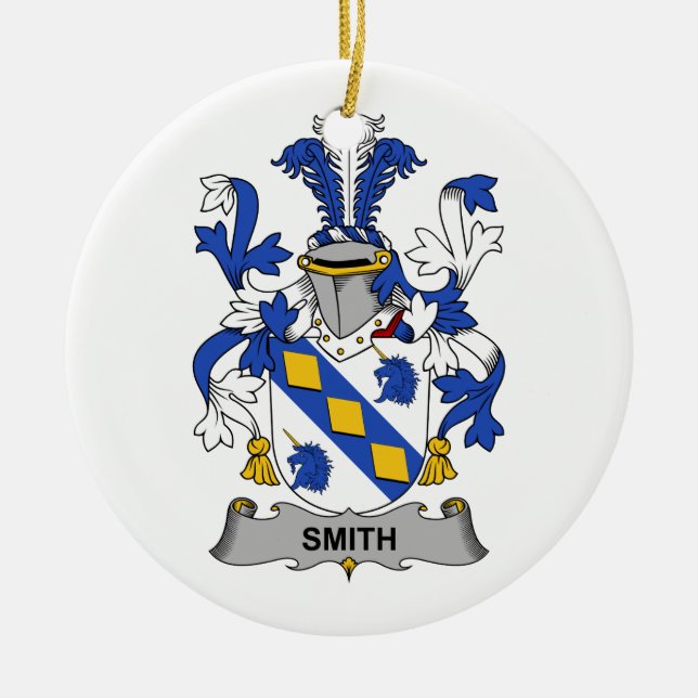 Smith-Familienwappen Keramikornament (Vorne)