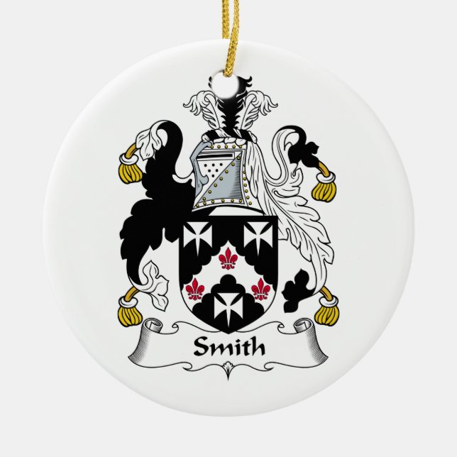 Smith-Familienwappen Keramikornament (Vorne)