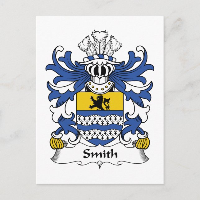 Smith Familienwappen Postkarte (Vorderseite)