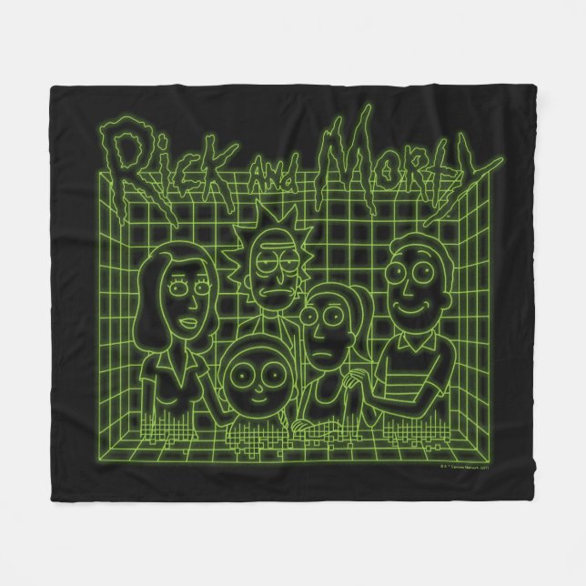 Smith Family Digital Hologramm Fleecedecke (Vorderseite (Horizontal))