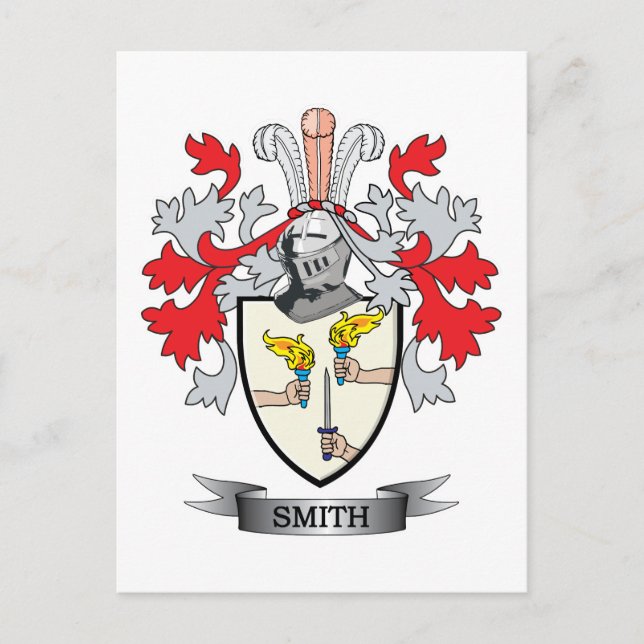 Smith-Irland-Wappen Postkarte (Vorderseite)
