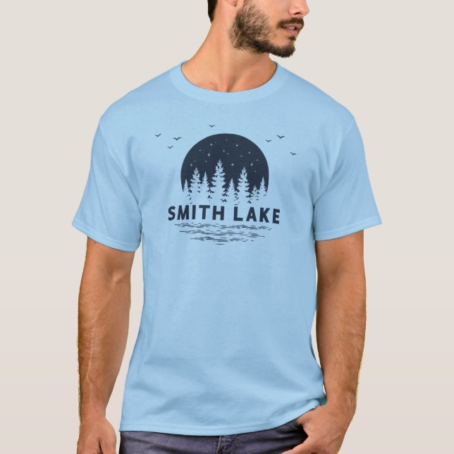 Smith Lake Treeline Navy T-Shirt (Vorderseite)