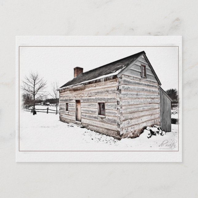Smith Log Zuhause, Palmyra, New York Postkarte (Vorderseite)