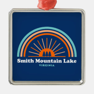 Smith Mountain Lake Virginia Rainbow Ornament Aus Metall