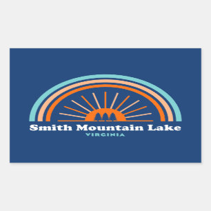 Smith Mountain Lake Virginia Rainbow Rechteckiger Aufkleber