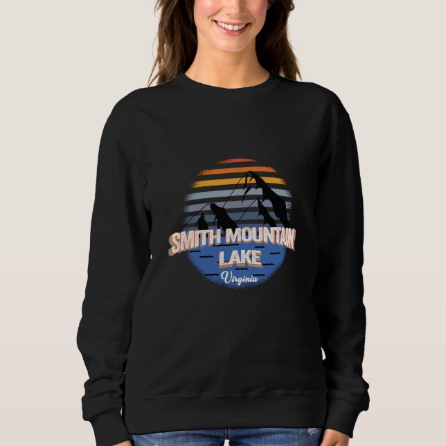 Smith Mountain Lake - Virginia - Sonnenuntergang Sweatshirt (Vorderseite)