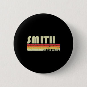 Smith Nachname Lustig Retro Vintage 80er 90er Gebu Button