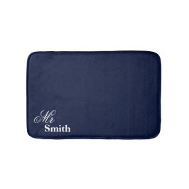 Smith Navy Name Badematte