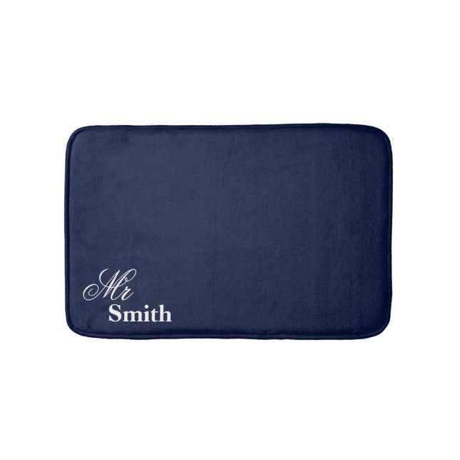 Smith Navy Name Badematte (Vorderseite)