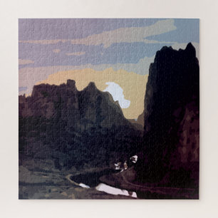 Smith Rock bei Sunset Puzzle