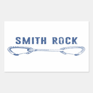 Smith Rock Climbing Schnellziehen Rechteckiger Aufkleber
