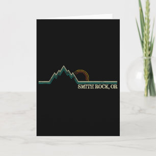 Smith Rock Oregon Retro-Bergsteigen Sommer Karte