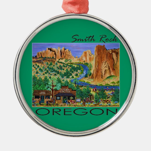 Smith Rock ~ Oregon Silbernes Ornament (Vorne)