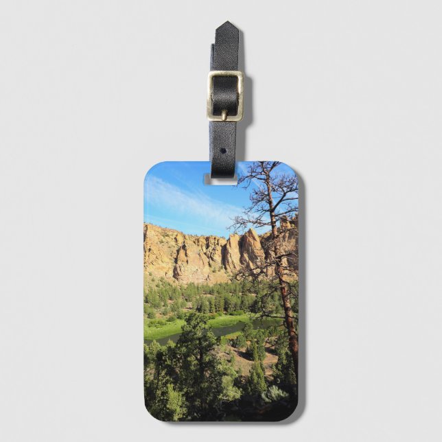 Smith Rock Staat Park, OR Gepäckanhänger (Vorderseite Vertikal)