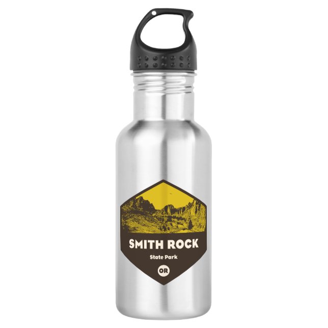 Smith Rock Staat Park Oregon Edelstahlflasche (Vorderseite)