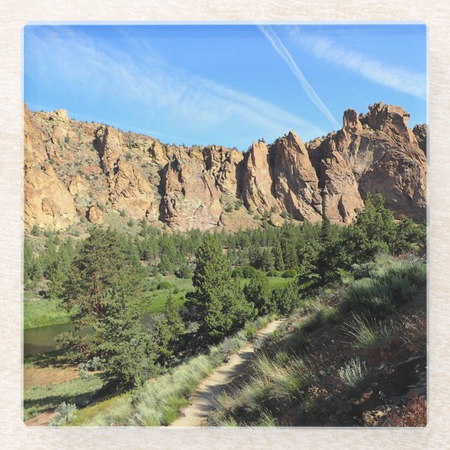 Smith Rock Staat Park, Oregon Glasuntersetzer (Vorderseite)